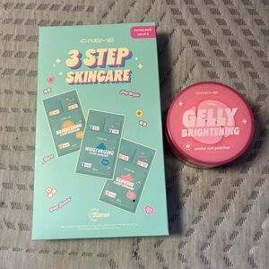 The Creme shop 3-Step Skincare Set with Gelly Brightening Under-Eye Patches